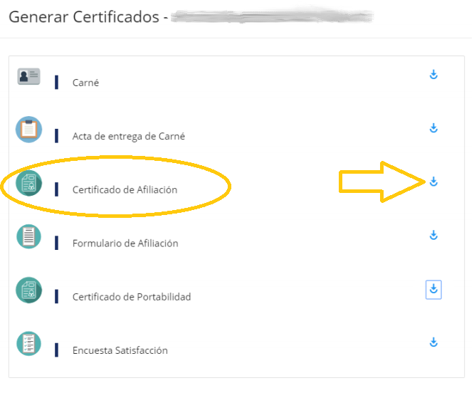 cajacopi certificado de afiliacion