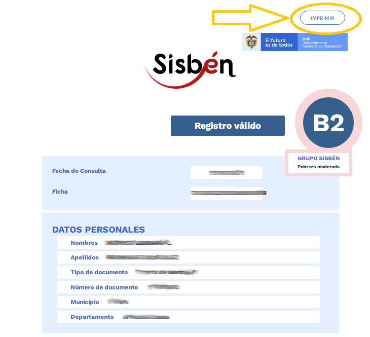 puntaje del Sisben 2021 consulta sisban
