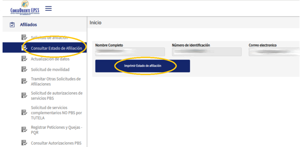 consulta de afiliación a comfaoriente
