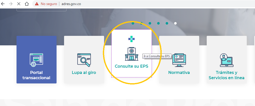 Consulta afiliación en ADRES