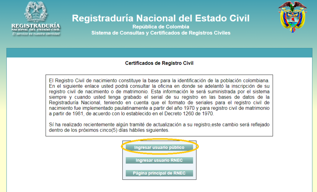 registro civil partida de nacimiento