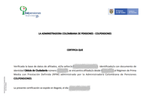 Como Descargar Certificado De Pensiones Colpensiones - Trámites Y ...