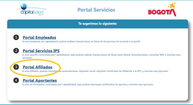 Capital Salud Eps Certificado De Afiliaci N Tr Mites Y Diligencias